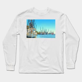 Darien Shrimp Boats Long Sleeve T-Shirt